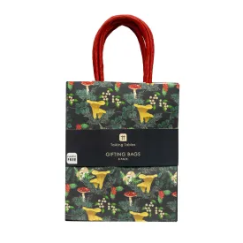 Woodland Forest Mushroom Green Gift Bags - 8 Pack